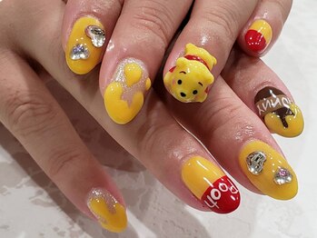 ネイルズアリー 立川店(Nails ally)/3Dネイル×キャラクター×ハート
