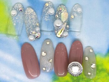 アン ジョーヌドラゴ/【自爪ネイル】秋ネイル