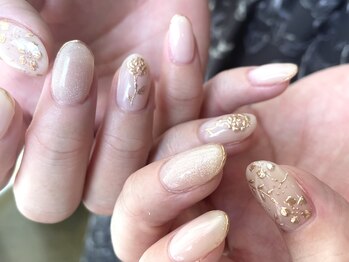 アメリアンドカシェット(Amelie&Cachette)/ブライダルネイル：maika