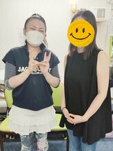 かおりビューティサロン/産後ママさんと一緒の写真