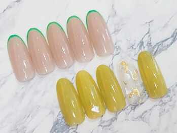 ティーエヌ 倉敷店の写真/当店人気No1【初回付替オフ込★定額コース¥4980】シンプルだからこそ差がつく！シンプルかつ上品な指先へ♪
