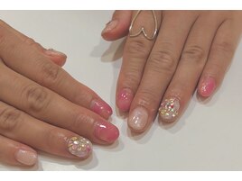 左右バラバラニュアンスネイル♪