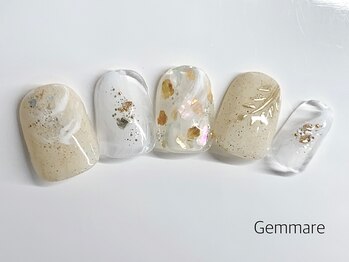 夏ニュアンスネイル