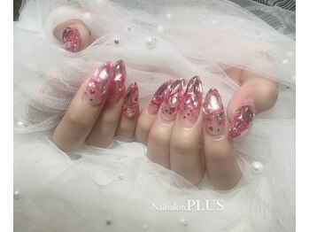 プラス(PLUS)/ピンク埋め尽くし