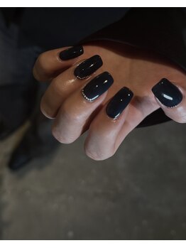 グラウネイル(glaw nail)/ワンカラー+スタッズ