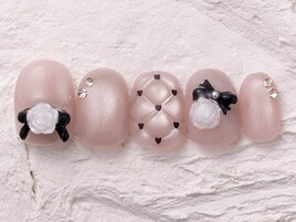 リボン薔薇キルティング￥9000