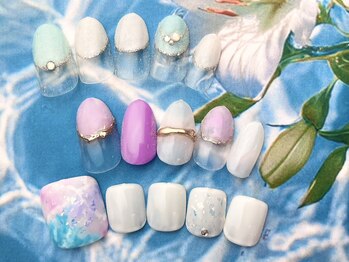 フェリーチェスト(felichest)の写真/初回オフ無料&ウォーターケア込!平日16時迄のご来店でお得価格も◎華やかなアートが可愛い限定メニュー登場