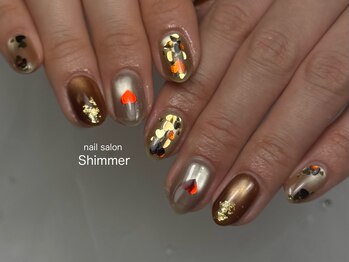 シマー(Shimmer)/バレンタインネイル