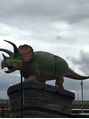 アルム 大山(Aleum)&nbsp;地元は福井県です！写真は駅前にいた恐竜です♪