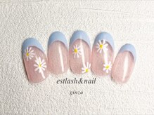 エストラッシュアンドネイル 銀座店(est lash&nail)/デイジーフレンチネイル