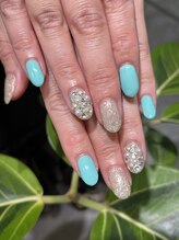 はあとねいる 箕面店/涼しげネイル♪