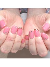 ネイルサロン マハロ 横浜四季の森フォレオ店(Nail Salon Mahalo)/ミラーフレンチ