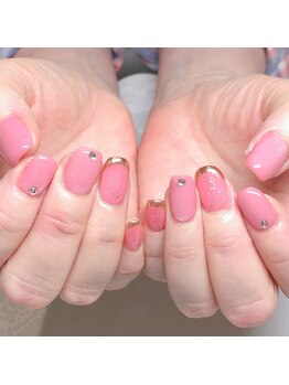 ネイルサロン マハロ 横浜四季の森フォレオ店(Nail Salon Mahalo)/ミラーフレンチ