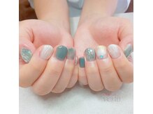 ネイルサロン ヴェニールの雰囲気（まだまだ続く残暑はグリーンで癒しのネイル　10890円(100分)）