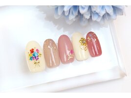 押し花☆ブーケネイル