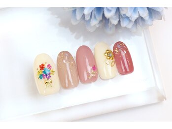 ツメトトノウ/押し花☆ブーケネイル