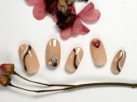 バレンタインネイル2023