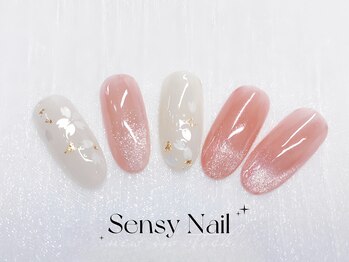 センシー ネイル スタジオ(Sensy Nail Studio)/フラワーアート ニュアンス定額