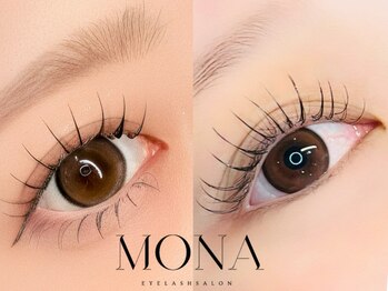 モナ 名駅(MONA)の写真/【名駅】フラットマット/高級セーブル/ワンホン/選べる長さ、本数でナチュラルに盛れる束感まつげに♪