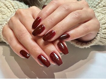 アイネイルズ 三宮店(I nails)/ボルドーワンカラー¥6110