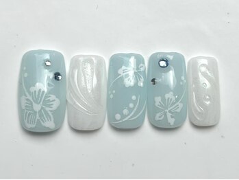 ジェミーネイル イケブクロ(Jemiy nail ikebukuro)/ハイビスカス¥8500