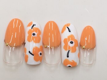 プルミエ ネイル(Premier Nail)/NEW☆オレンジマリメッコ