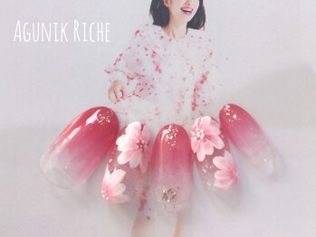 アグニークリッシェ(Agunik Riche)/【フラワーネイル】