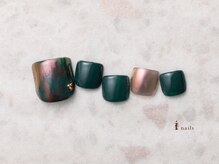 アイネイルズ 横浜EAST店(I-nails)/ブラウンメタリックネイル