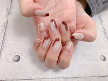 ネイル ビューティーマジック 葛西本店/チェック柄ネイル