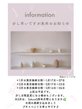 サクラ(Sakura)/少し早いですが来年のお話です