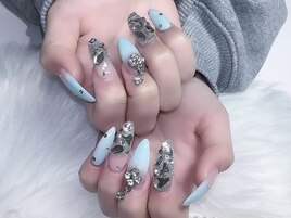 parts free キラキラネイル