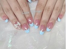 クイックスカルプ 高田馬場(Quick Sukarupu)/リボンフレンチネイル