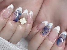 アールイー 阿倍野区昭和町店(re;)/フレンチ×ニュアンスブルー