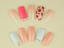 ライトネイルズ イバラキ(light nails IBARAKI)/シンプルめなお呼ばれネイル♪
