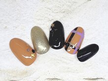 アルセア 上野御徒町店(Alcea)/ハロウィン　チェックネイル