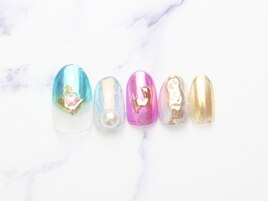 メタルなミラーネイル初回￥7500