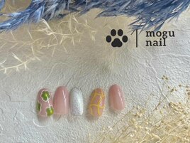 3.4月定額A/チェックネイル