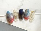 夏ハンドネイル｜パラジェル
