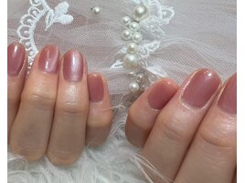 ピンクネイル/マグネットネイル