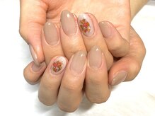 ボーホーネイルズコレクション(BOHO NAILS COLLECTION)/ワンカラー &nbsp;＋アート追加