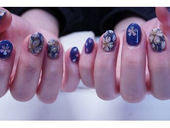 プチリリィ(Petit Lily)/豪華絢爛！桜ネイル