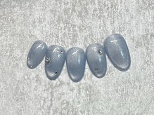 カシータ(casita)/寒色奥行きラメマグネイル