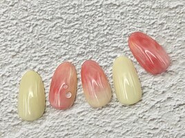 【定額】桃ネイル もも ピーチ