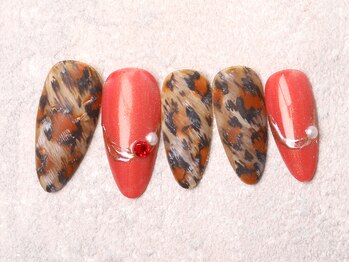 ジュノネイル(juno nail)/マットレオパード