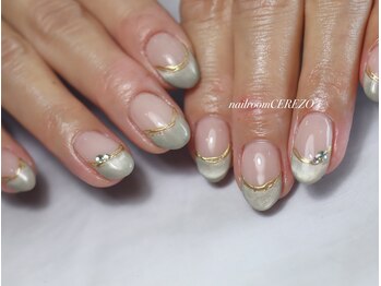 ネイルルーム セレッソ(CEREZO)/マグネットでフレンチ