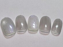 アイネイルズ 三宮店(I nails)/淡色パール奥行ネイル
