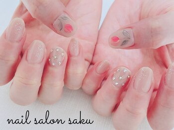 サク(saku)/チューリップ/定額ネイル