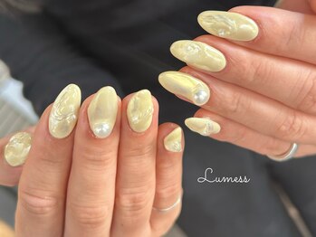 ルメス バイ オルト 津島(Lumess by alt)の写真/【指を長く綺麗に見せたい方に】スラっとした手元の演出に人気★折れにくくモチも◎[津島/ネイル/個室]