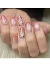 フラワービジューネイル ¥15,840