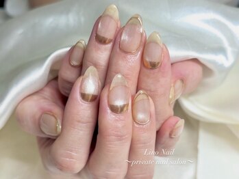 リノネイル(Lino Nail)/大人ニュアンス/オフィスネイル